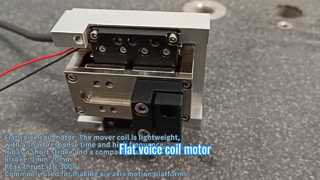 silnik z cewką drgającą typu płaskiego