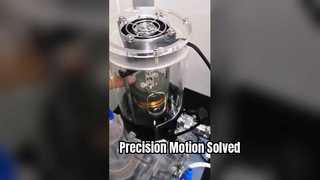 Precyzyjny silnik cewki drgającej o ruchu liniowym